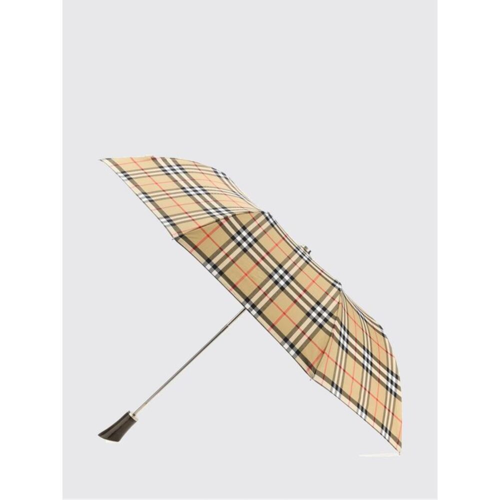 Burberry Men Classic Check Cotton-Blend Umbrella Burberry With Ekd Logo